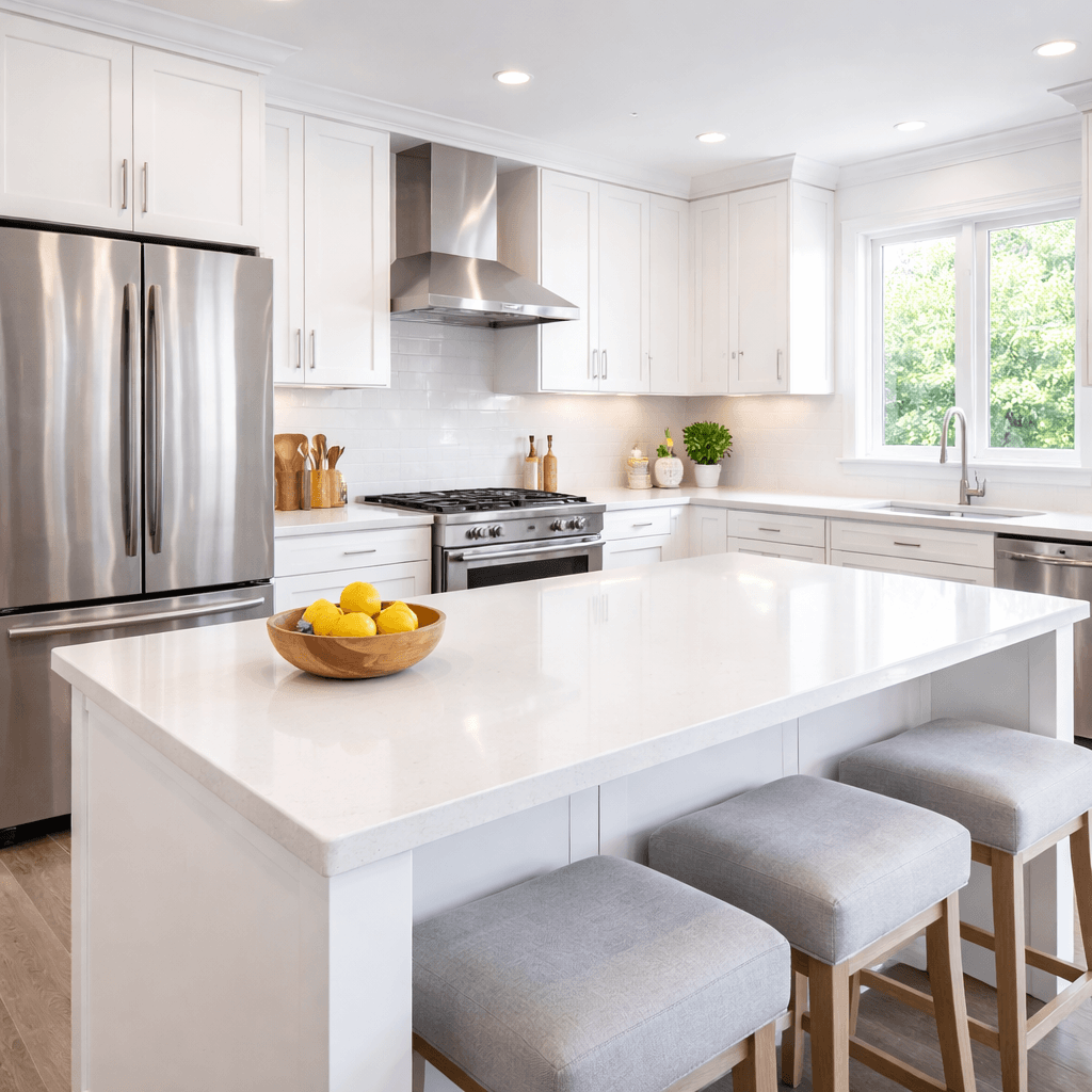 Schone keuken na reiniging